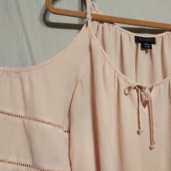 Metaphor Pink Tie Front Blouse - Picture 4 of 7